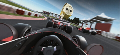 Gros plan sur une montre TAG Heuer Formula 1 Chronograph, dont les détails complexes et le design sportif sont mis en valeur.