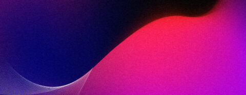 Fond abstrait présentant une transition de dégradé du violet foncé au rose vif, créant un flux de couleur lisse et dynamique avec un motif de vague pointillé dans le coin inférieur gauche.